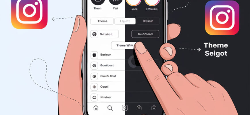 Как переключить приложение Инстаграм на темную тему