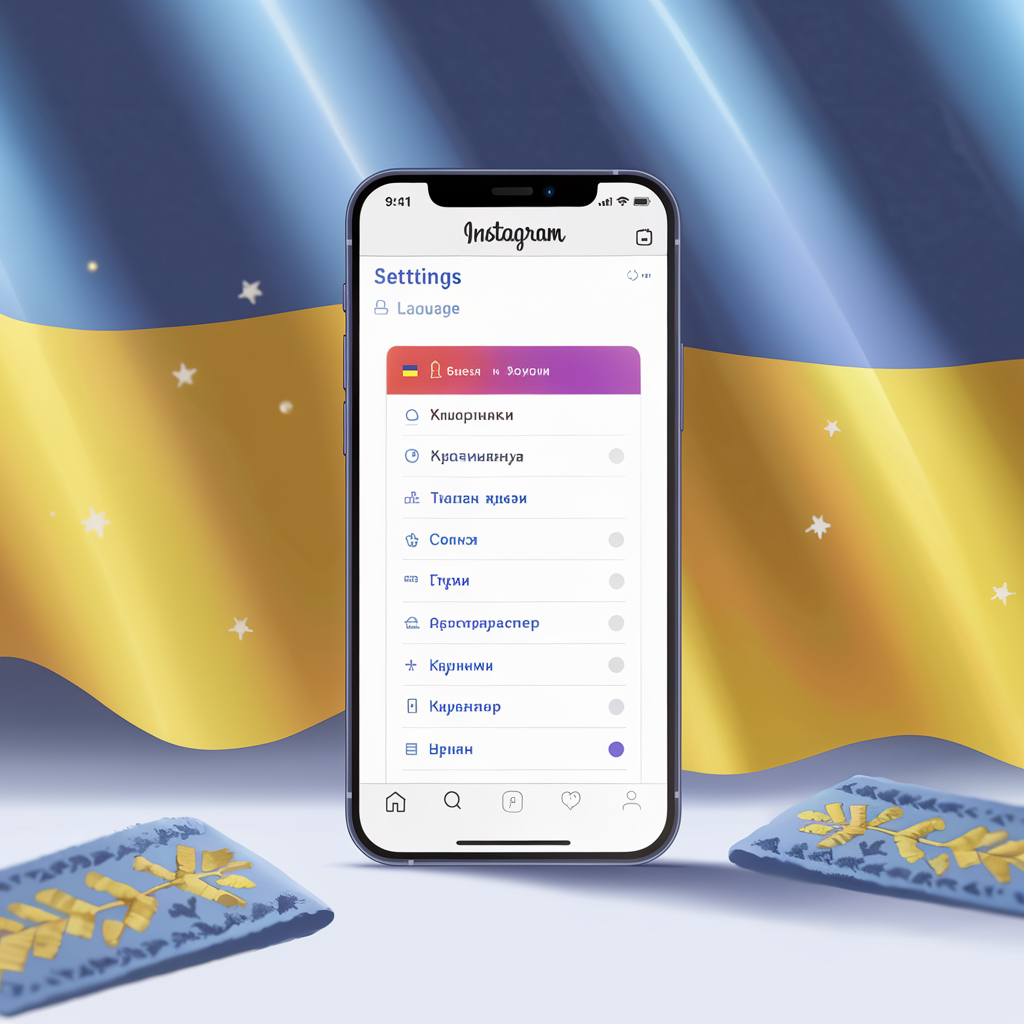 Как поменять язык в Инстаграме на украинский