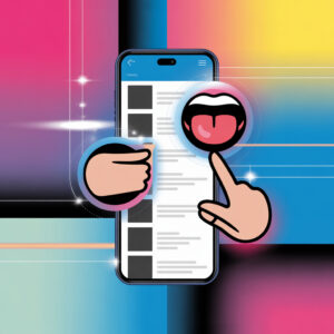 Как листать ТикТок языком: как работает функция